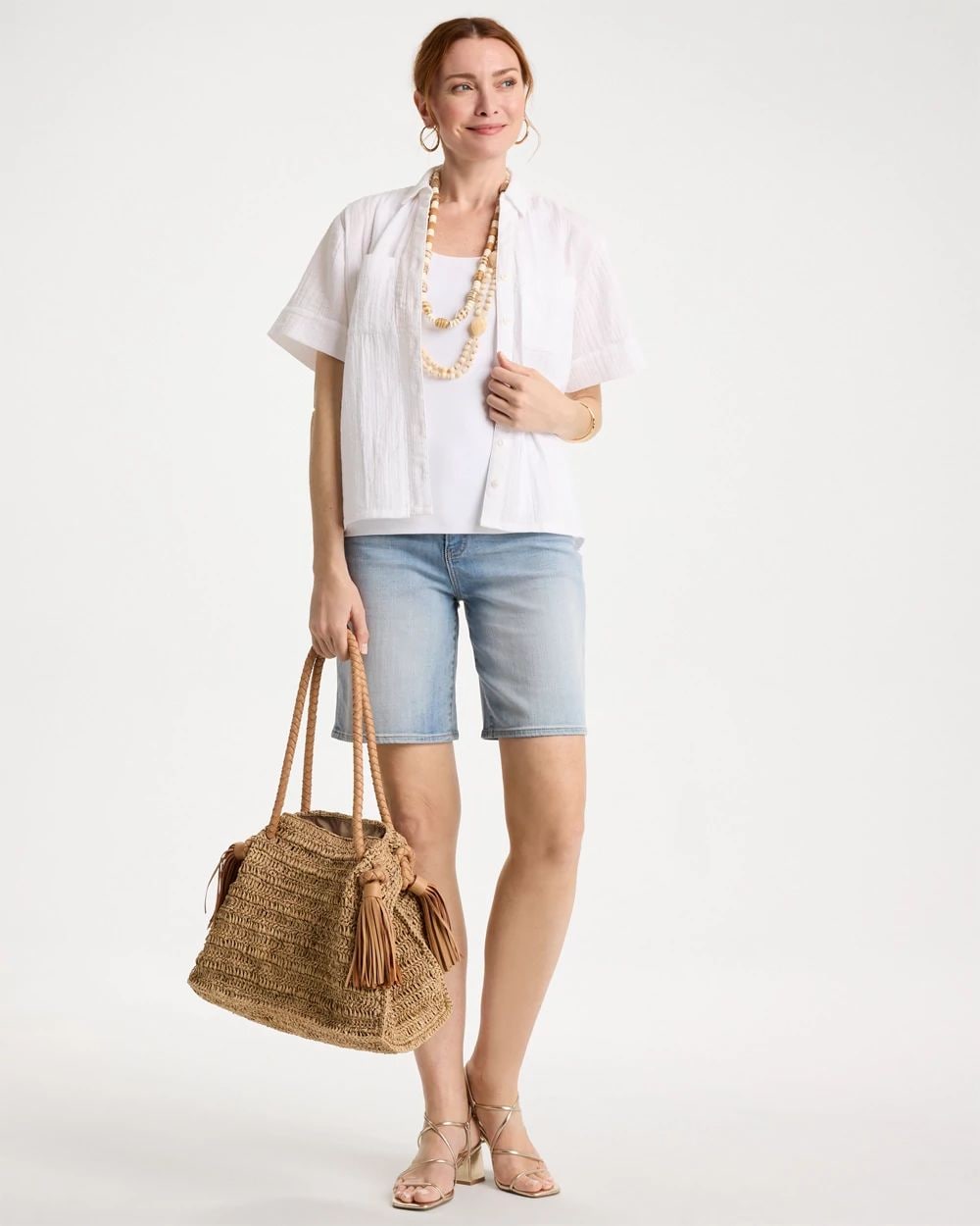 Cotton Gauze Camp Shirt | Chico's